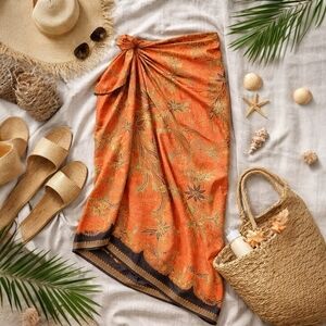 Bali Fashions Hot Tropics Handmade Indonesian Tropical Sarong NWOT